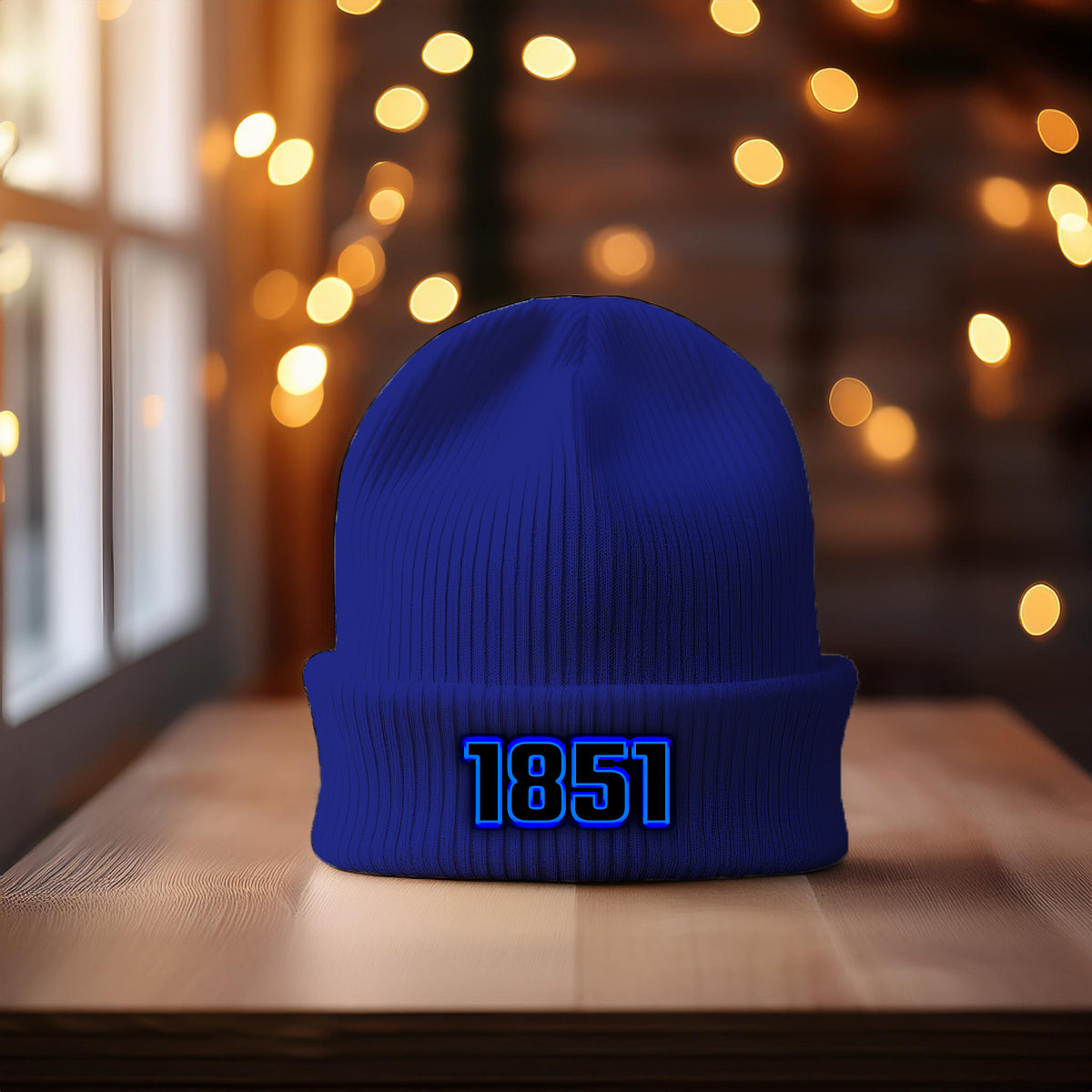 1851 Year Cuffed Beanie (Royal)