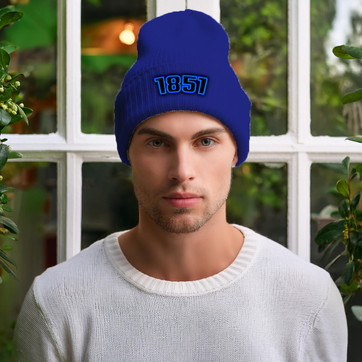 1851 Year Cuffed Beanie (Royal)