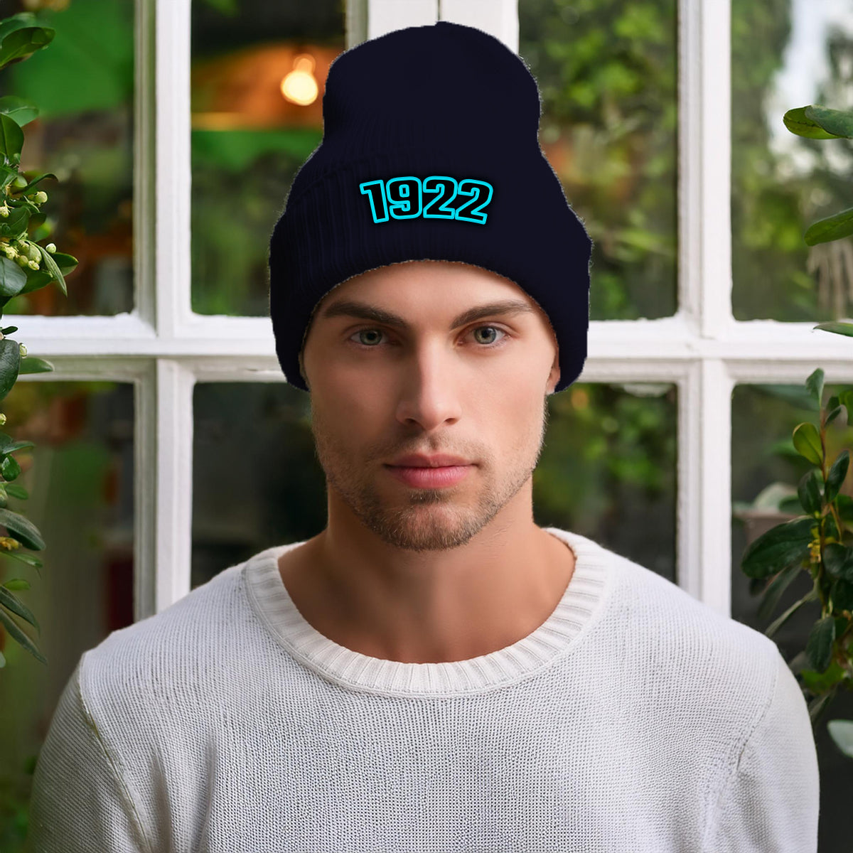 1922 Year Cuffed Beanie (Navy)