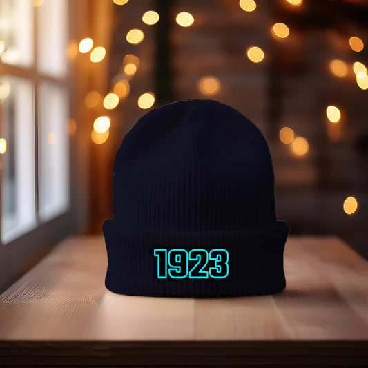1923 Year Cuffed Beanie (Navy)